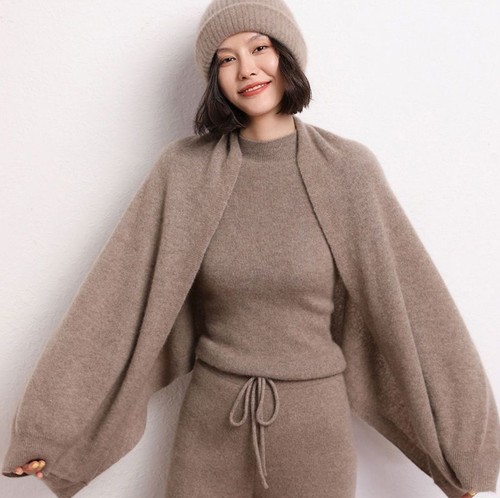 Soft wool coat blended - soft,
